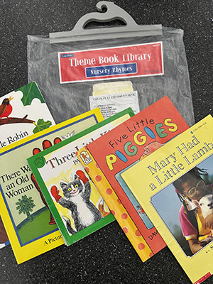Theme Book Kits items at the library