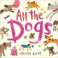All the Dogs book cover with lots of various dog drawings 