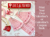 Coupon books and hearts to print your own coupon books