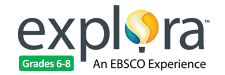 Explora for Middle Schools database logo