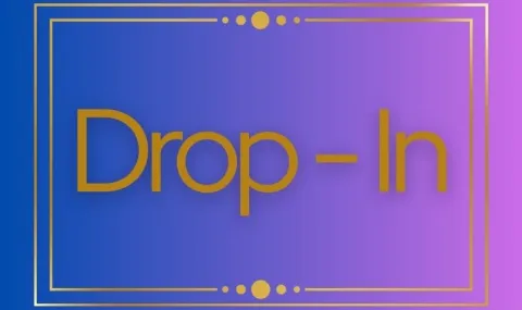 Drop In on a purple background