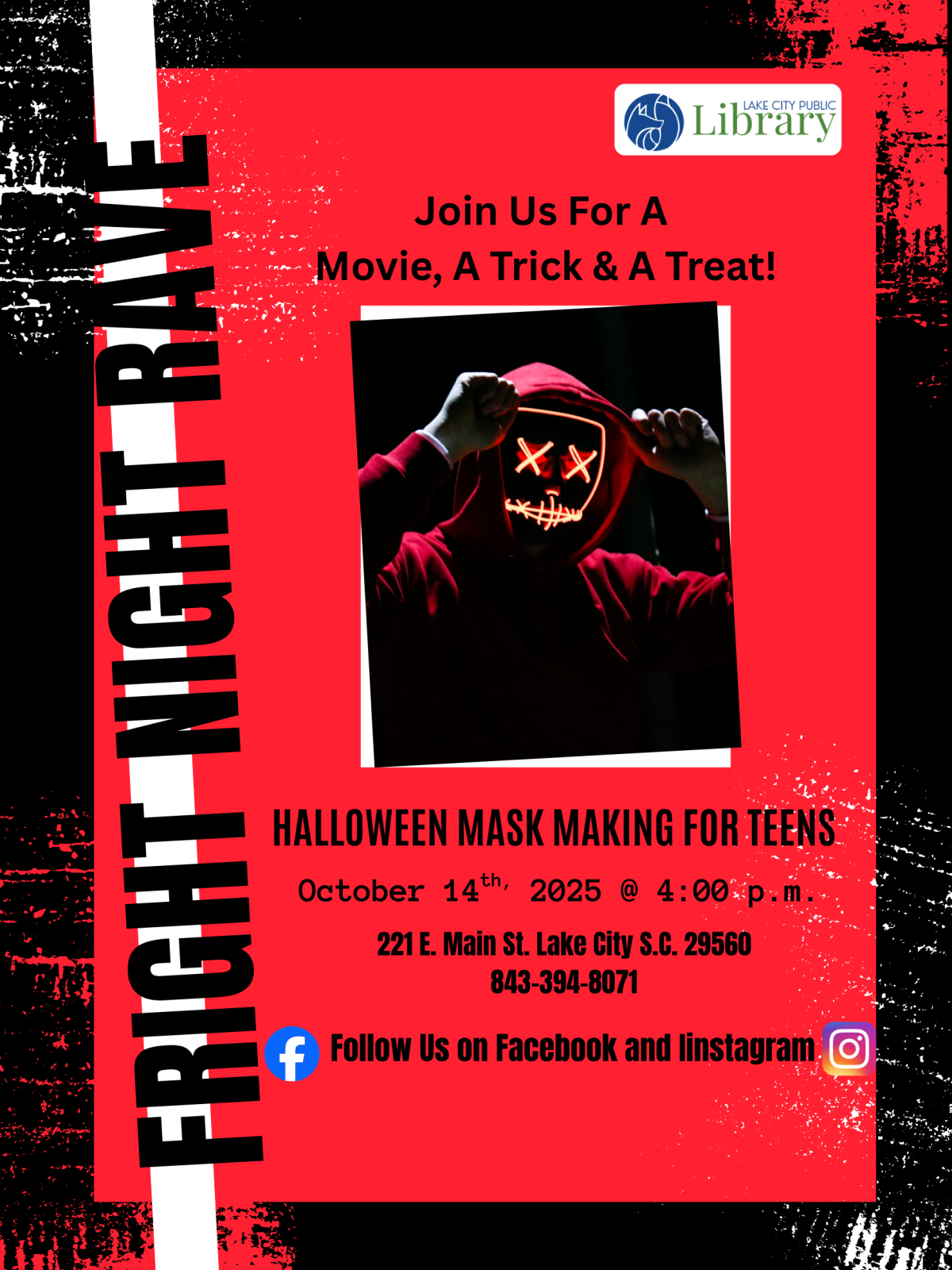 flyer for mask making event