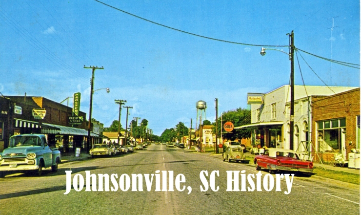 Johnsonville History Photo showing a street in Johnsonville, South Carolina
